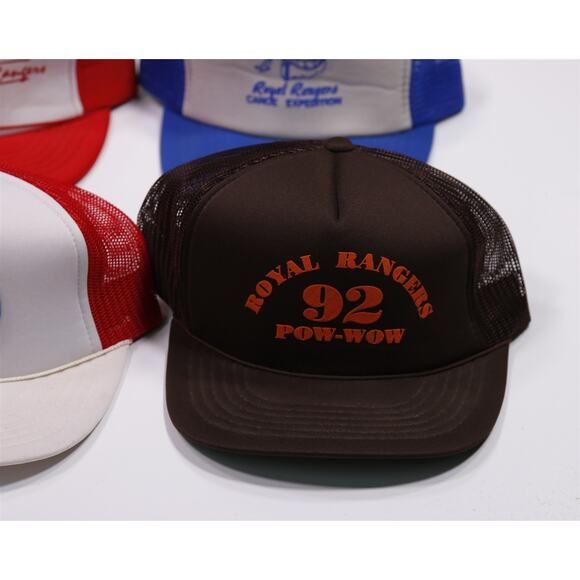 Royal Rangers Lot of 7 Vintage 80s 90s Trucker Hats Pow Wow Florida - Picture 4 of 7